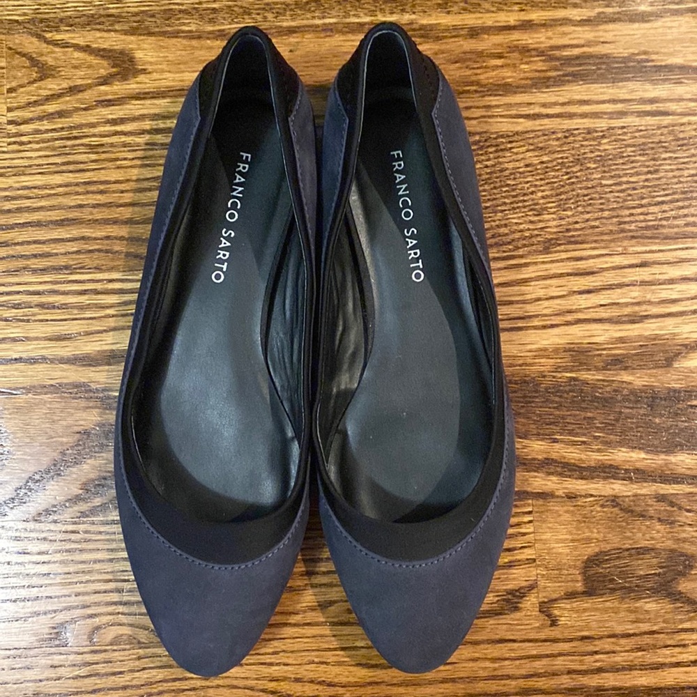 EUC Franco Sarto two tone pointed toe flat